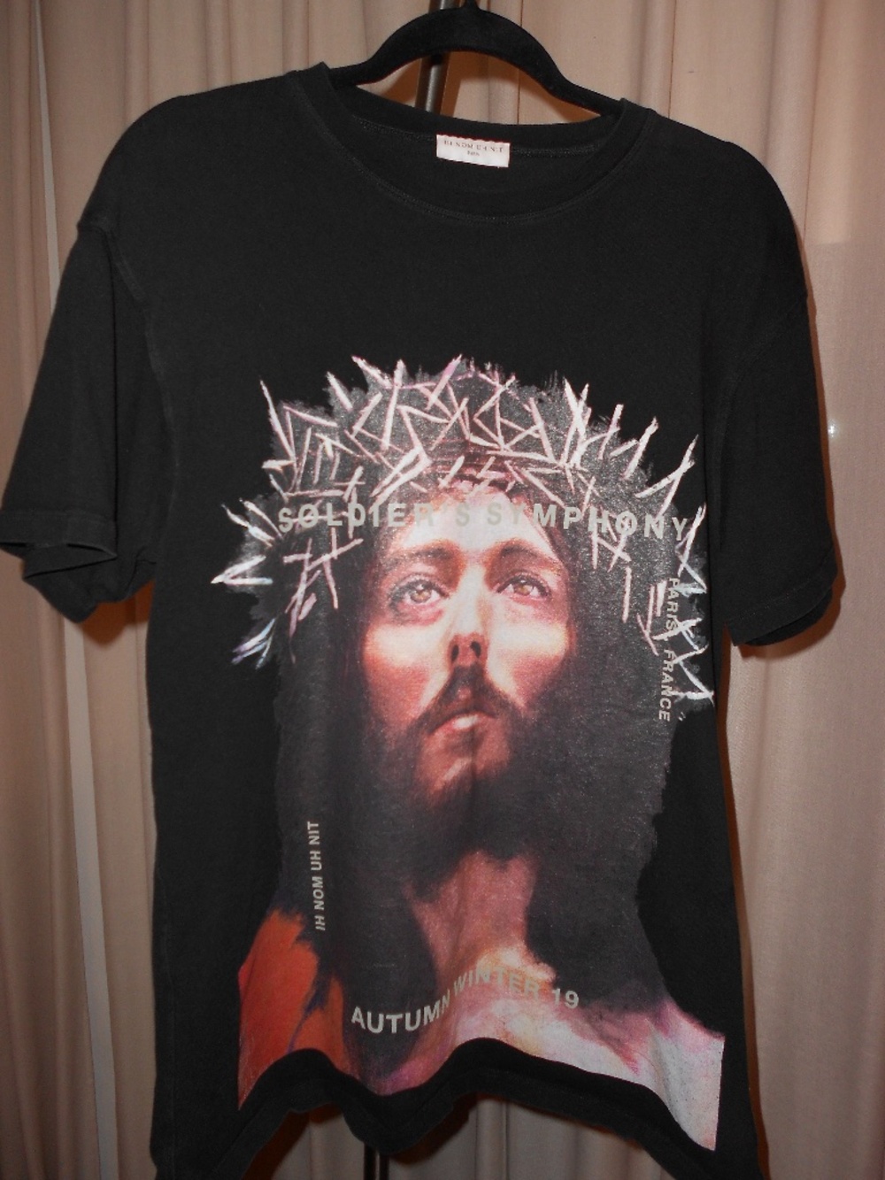 IH NOM UH NIT Soldier's Symphony Black Oversized T-Shirt Small